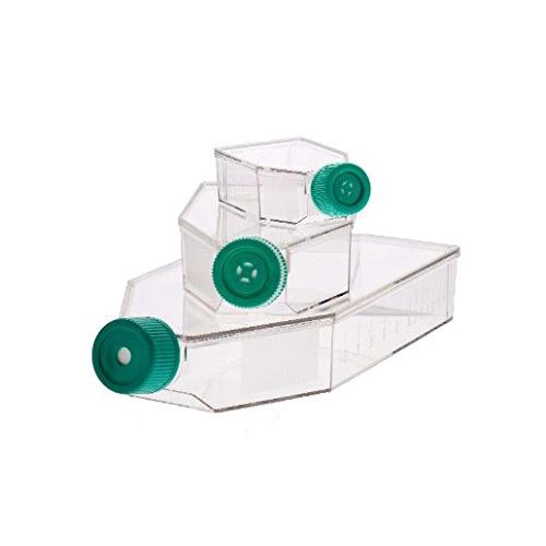 Green Cap Cell Culture Flask
